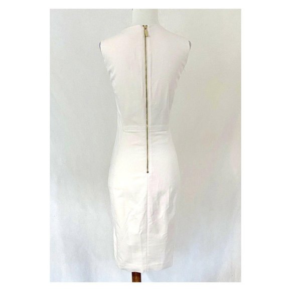 Calvin Klein Sleeveless Blush Cotton Blend Sheath - Picture 5 of 8